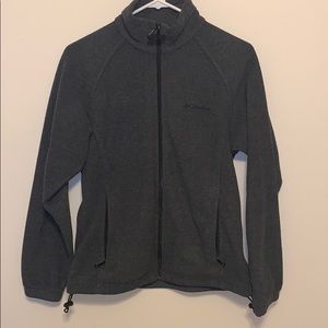 Columbia Size Small Zip up Dark Grey